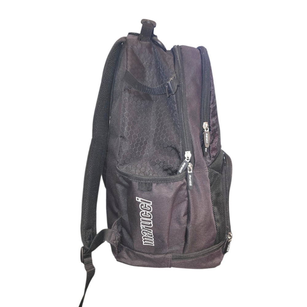 Marucci F5 Bat Pack Backpack OS Black Hexagon Baseball Softball Equipment Bag - Picture 2 of 13